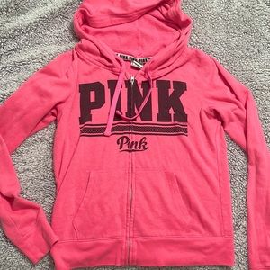 PINK- hot pink jacket/size small